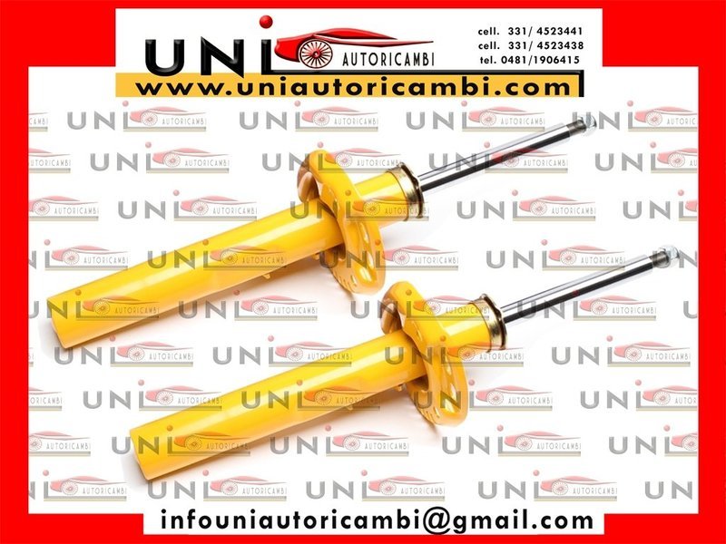 2X Ammortizzatori Anteriori Sportivi Audi A3 8P incluso Sportsback + Cabrio / Seat Alhambra / Altea / Leon , Toledo III / Skoda Octavia / Eos / Golf V+VI incluso Golf Plus / Passat 3C Montante 55mm
