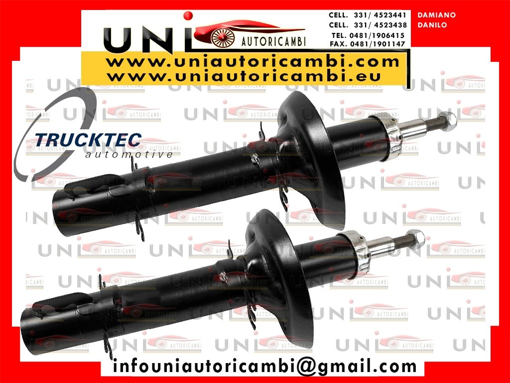 2x Ammortizzatori Anteriori Normali a Gas Audi A3 8L 09.1996 Seat Leon 1M dal 1997 / Skoda Octavia 1U dal 1996 / VW BORA 1J dal 1998 / VW GOLF 4 IV dal 1997
