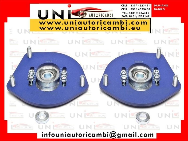 2 Piastre Camber Anteriori Regolabili per: FIAT CINQUECENTO 170 dal 1991 e FIAT SEICENTO 187 dal 1998