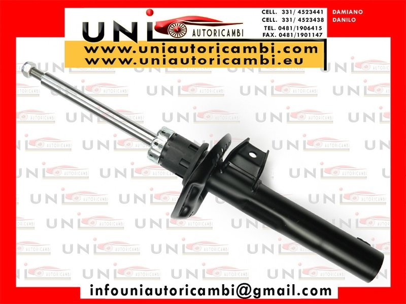 2x Ammortizzatori Anteriori Normali a Gas VW Golf 5,VW EOS, VW Scirocco,VW Jetta, VW Passat, Skoda Octavia,Seat Toledo, Seat Leon, Seat Altea (50mm) (8P, 5P, 1P, 1Z, 2K, 3C, 1F, 1K, 137, 1T, 5M)dal 03