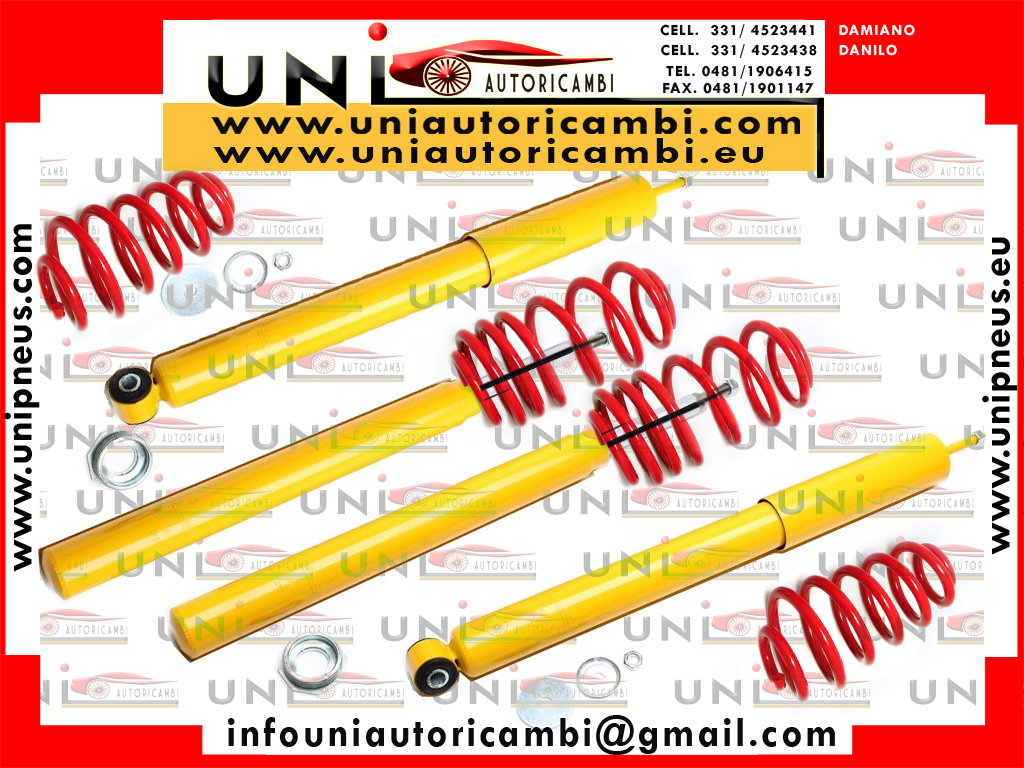 ASSETTO FISSO COMPOSTO da: 4 Ammortizzatori Sportivi + 4 Molle Ribassate 60/40mm BMW 3er (E21) da 1975 a 1983