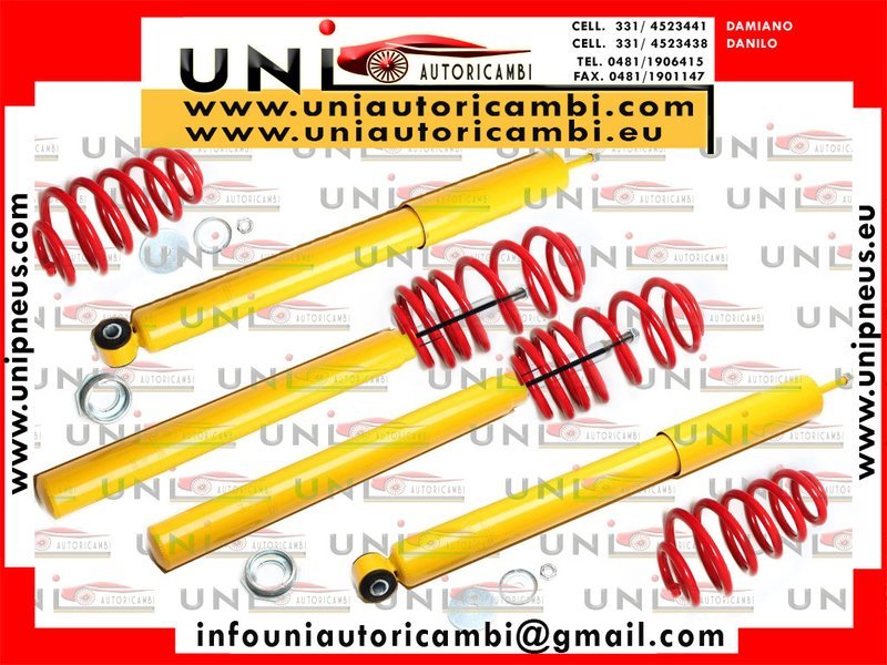 ASSETTO FISSO COMPOSTO da: 4 Ammortizzatori Sportivi + 4 Molle Ribassate 60/60mm BMW 3er (E21) da 1975 a 1983