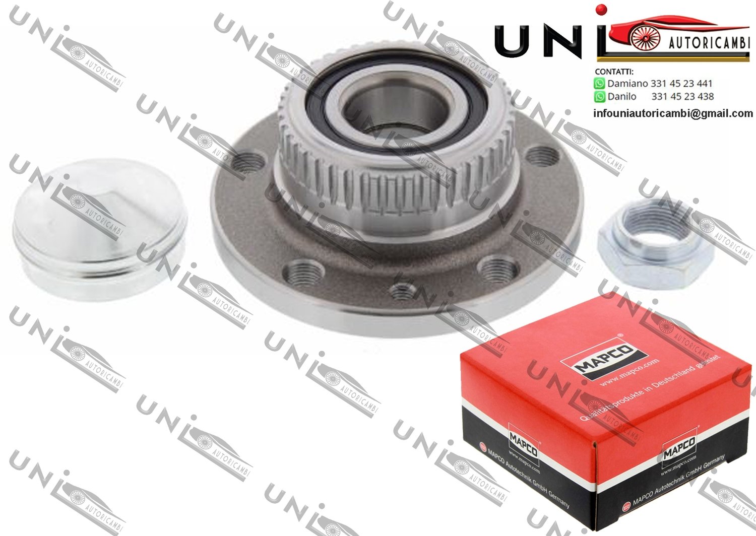 Kit Cuscinetto Ruota Assale Posteriore Bilaterale / Alfa Romeo GTV / Spider da 1994