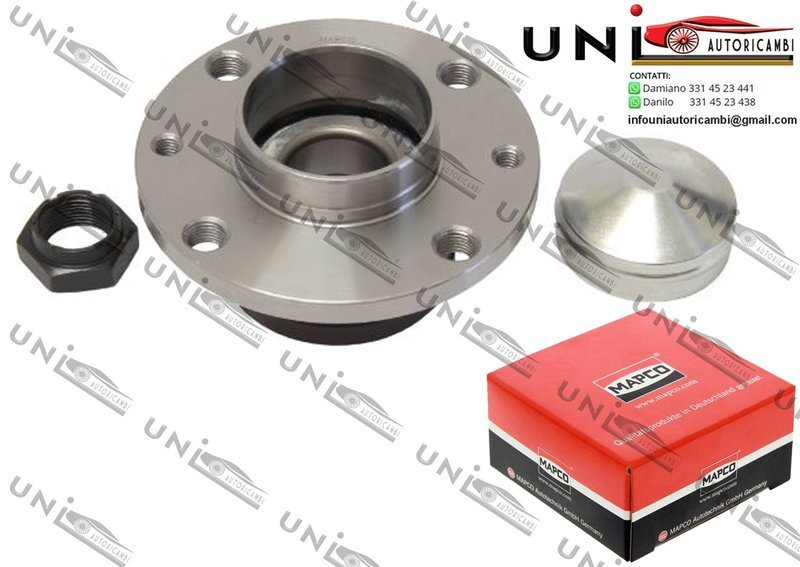 Kit Cuscinetto Ruota Assale Posteriore Bilaterale / Fiat Siena da 1996 / Fiat Fiorino Furgonato da 2007 / Fiat Qubo da 2008 / Fiat Barchetta da 1995 / Fiat Stilo da 2001