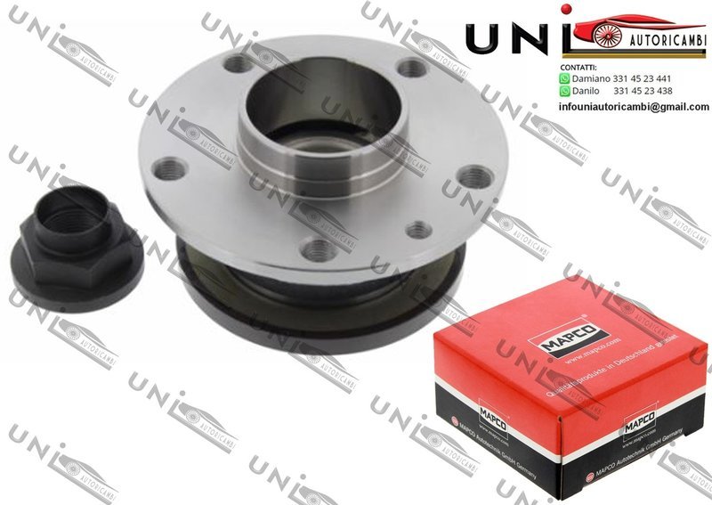 Kit 1 Mozzo Ruota con Cuscinetto Assale Posteriore Bilaterale / Alfa Romeo 166 da 1998