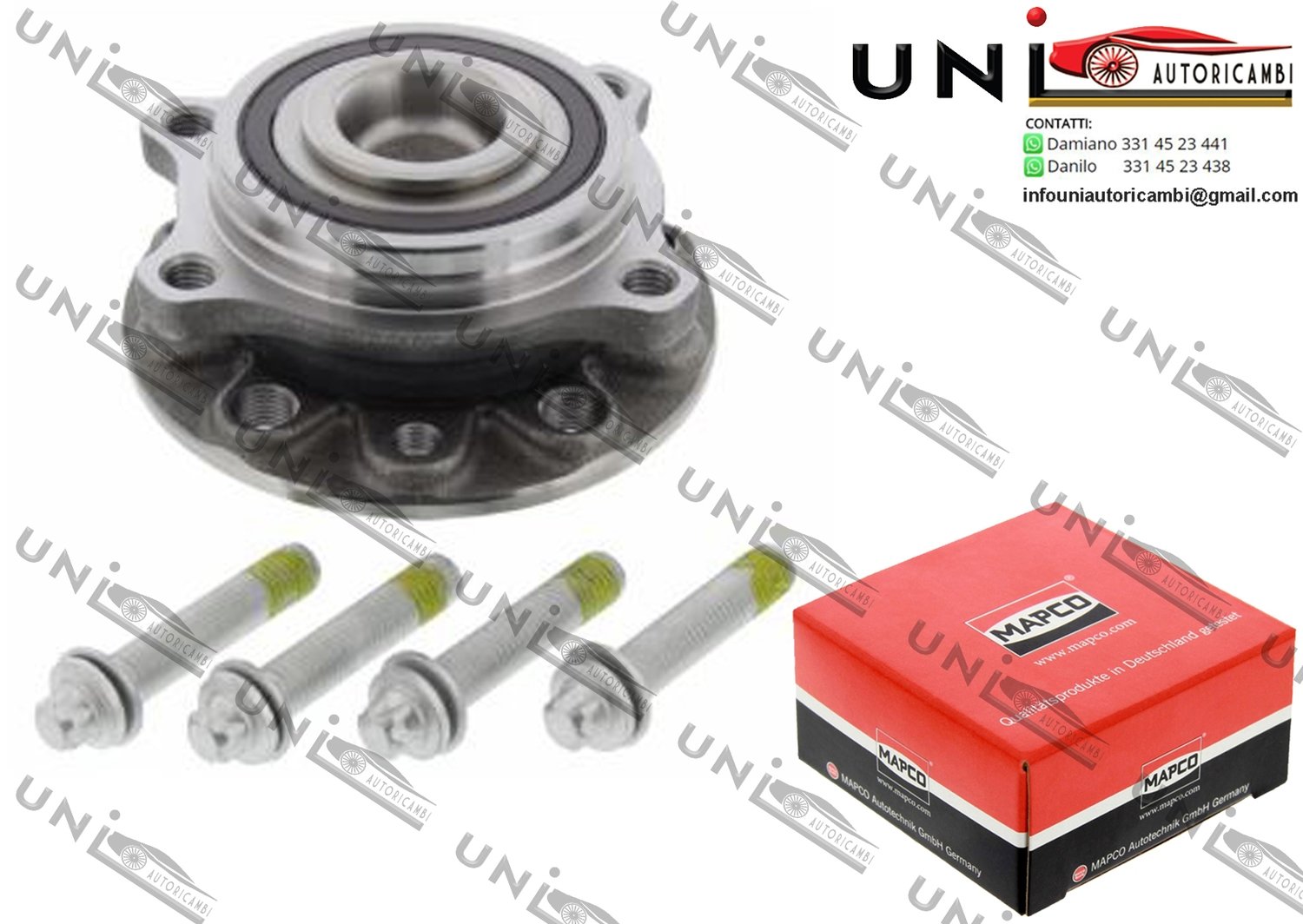 Mozzo Ruota con Cuscinetto Assale Posteriore Bilaterale / Alfa Romeo 159 Sportwagon da 2005 / Alfa Romeo Spider da 2006