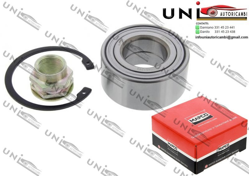 Kit Cuscinetto Ruota Assale Anteriore Bilaterale / Fiat Tipo da 1988