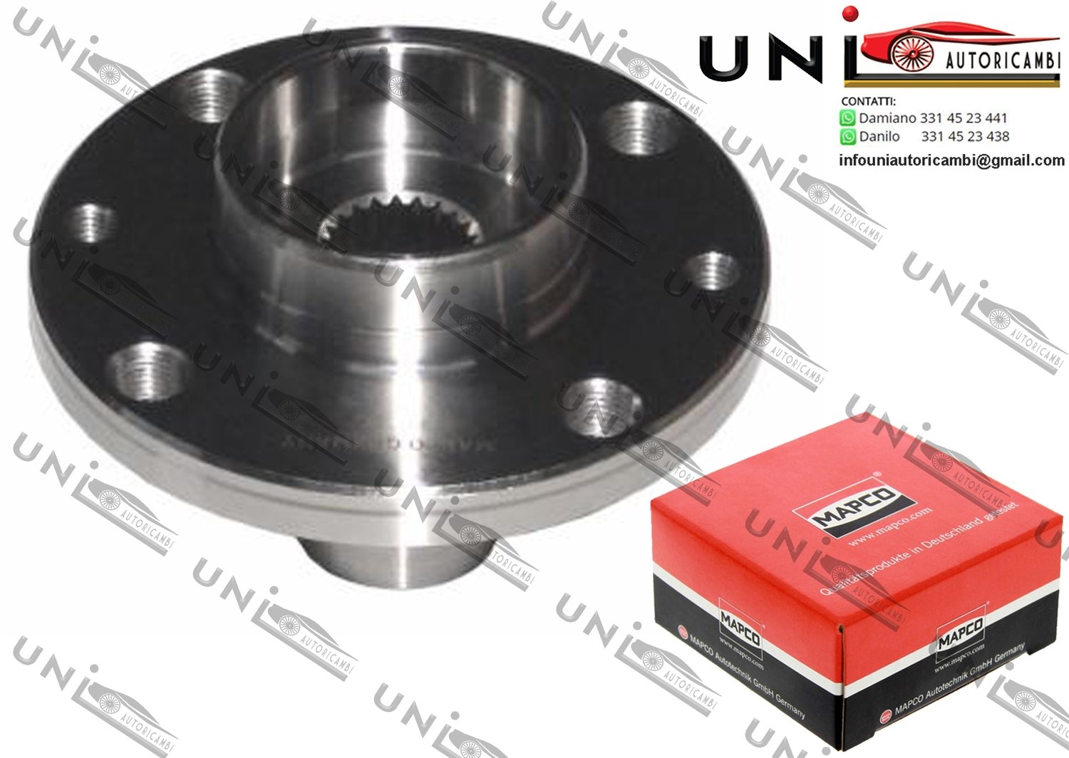 Mozzo Ruota Anteriore Bilaterale / ​Fiat Fiorino Furgonato da 1988 / Fiat Fiorino Pick up da 1998