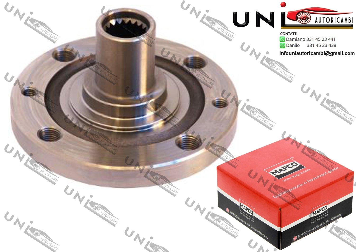 Mozzo Ruota  Anteriore Bilaterale / Fiat 127 da 1971 / Fiat Uno da 1983 / Lancia A 112 da 1978