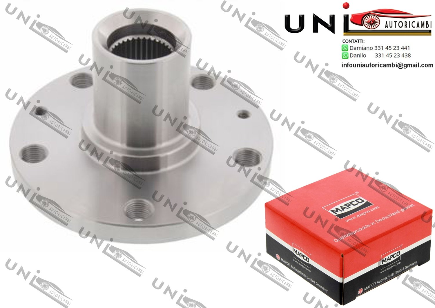 Mozzo Ruota Anteriore Bilaterale / Citroë​n Jumper Autobus da 1994 / Citroë​n Jumper Pianale piatto da 1994 / Fiat Ducato Furgonato da 1994 / Fiat Ducato Pianale piatto da 1994