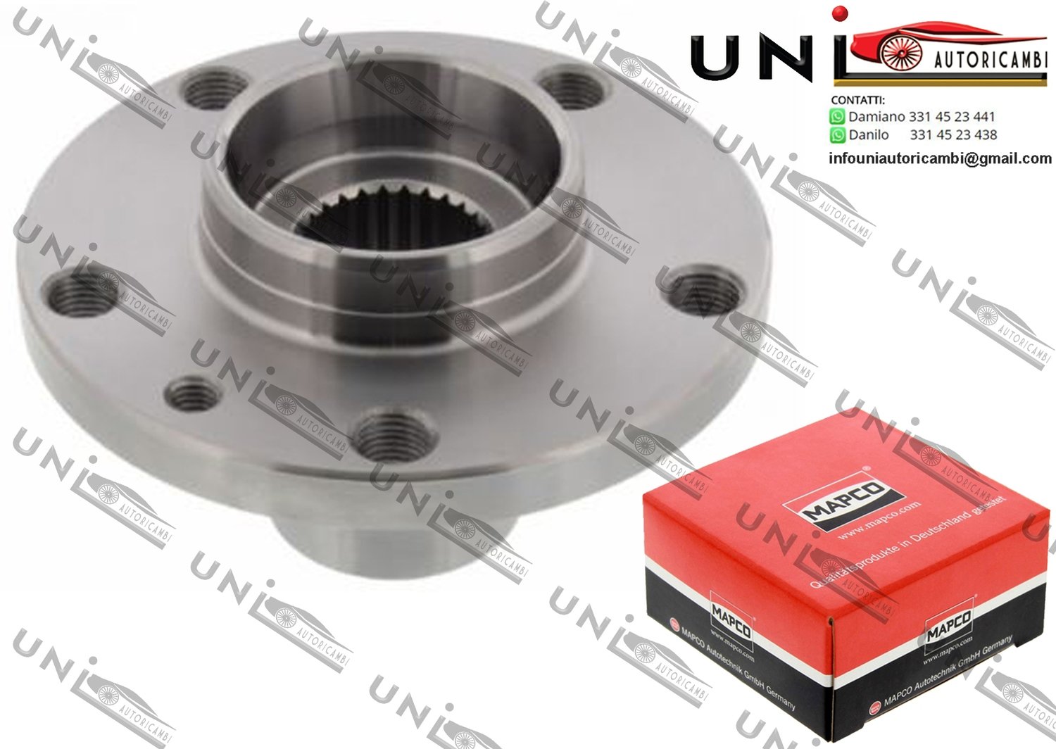 Mozzo Ruota  Ant. / Post. Bilaterale Alfa Romeo 147 da 2003 / Alfa Romeo 156 Sportwagon da 2002 / Alfa Romeo 164 da 1987 / Alfa Romeo Spider da 2003