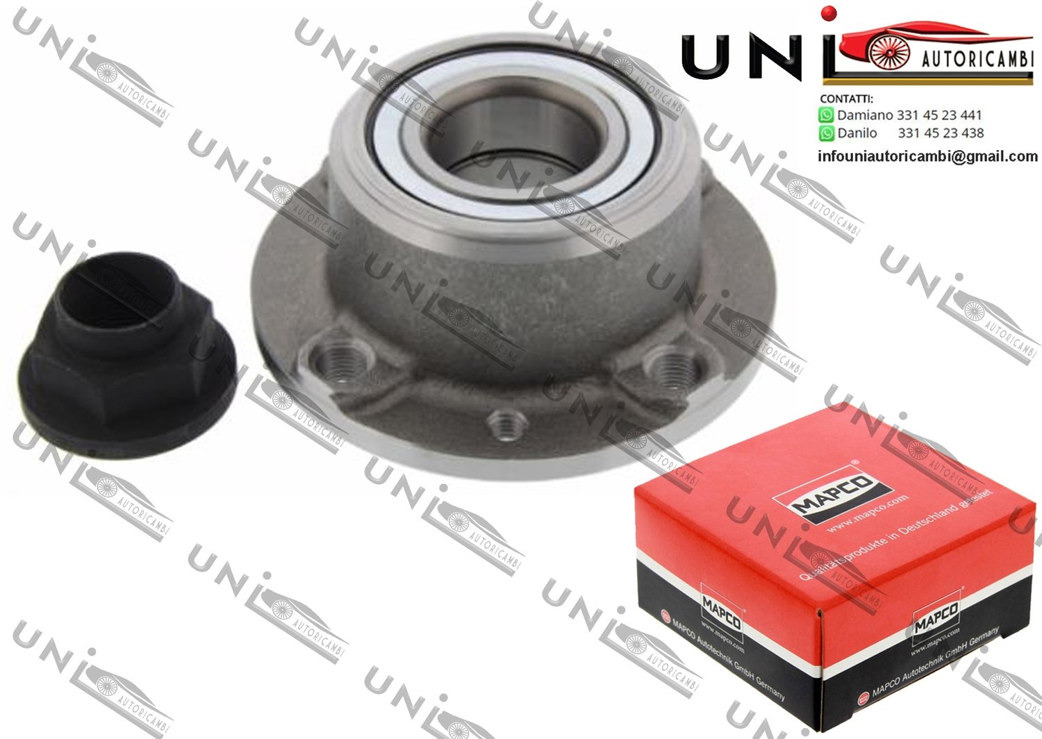 Kit Cuscinetto Ruota Assale Posteriore Bilaterale / Alfa Romeo 164 da 1987 / Fiat Croma da 1985 / Lancia Thema / S.W. da 1984