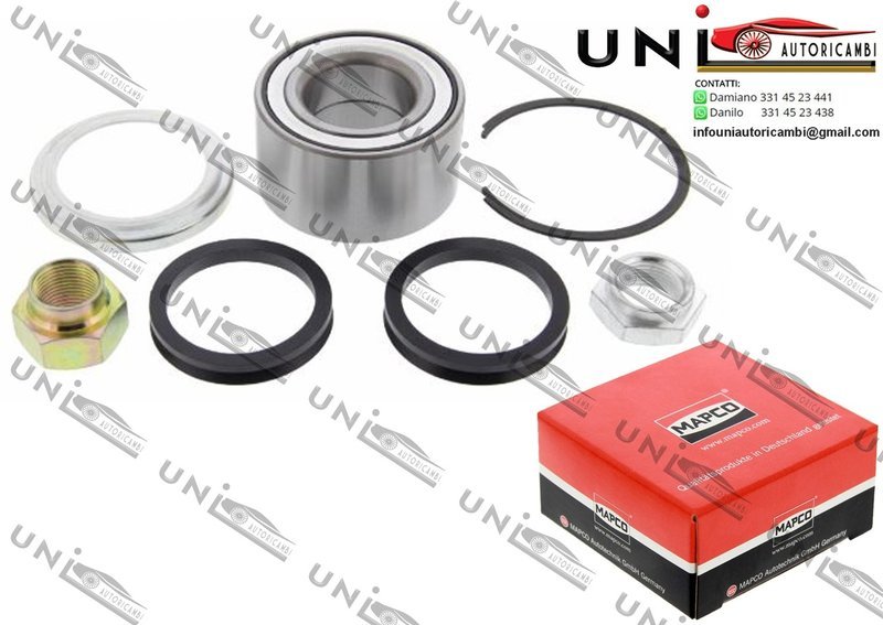 Kit Cuscinetto Ruota Assale Anteriore Bilaterale / Seat Ibiza I da 1984 / Seat Malaga da 1984 / Seat Ronda da 1982
