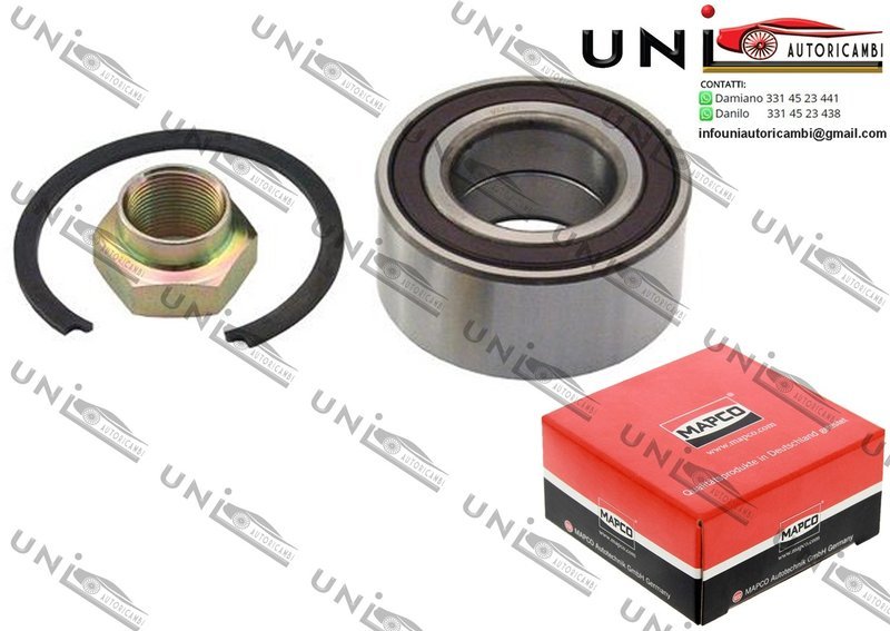 Kit Cuscinetto Ruota Assale Anteriore Bilaterale / Alfa Romeo 156 Sport wagon da 2004 / Fiat Bravo II da 2007 / Fiat Doblo Cassone / Furgonato / Promiscuo da 2010