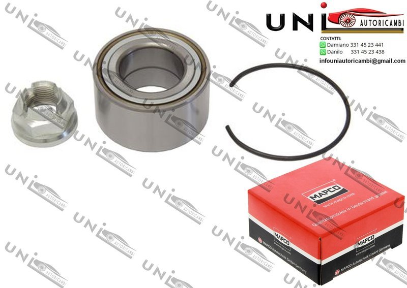 Kit Cuscinetto Ruota Assale Anteriore Bilaterale / Dacia Nova da 1996 / Dacia Solenza da 2003 / Dacia Supernova da 2000 / Renault 11 da 1983 / Renault 9 da 1981 / Renault Rapid Furgonato da 1985