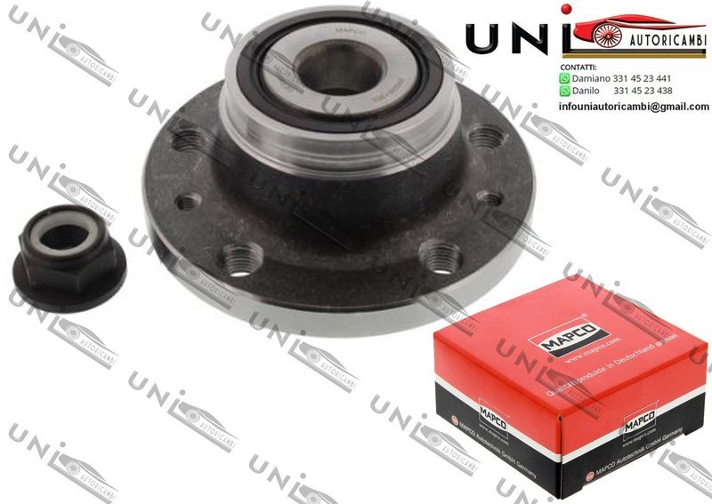 Kit 1 Mozzo Ruota con Cuscinetto Assale Posteriore Bilaterale / Renault Laguna I Grandtour da 1995