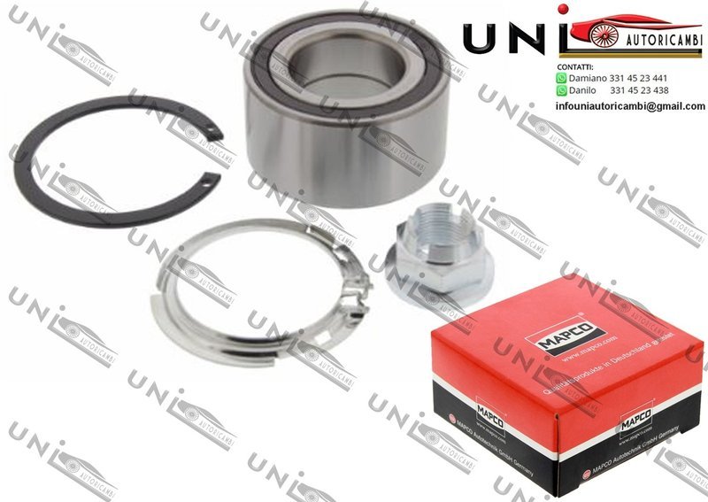 Kit Cuscinetto Ruota Assale Anteriore Bilaterale / Renault Wind da 2010 / Renault Scé​nic II da 2003 / Renault Grand Scé​nic II da 2004 / Renault Scé​nic II da 2003