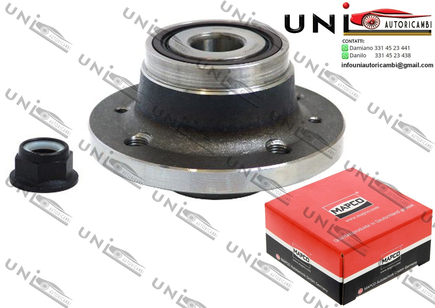 Kit Cuscinetto Ruota Assale Posteriore Bilaterale / Renault Laguna I Grandtour da 1995