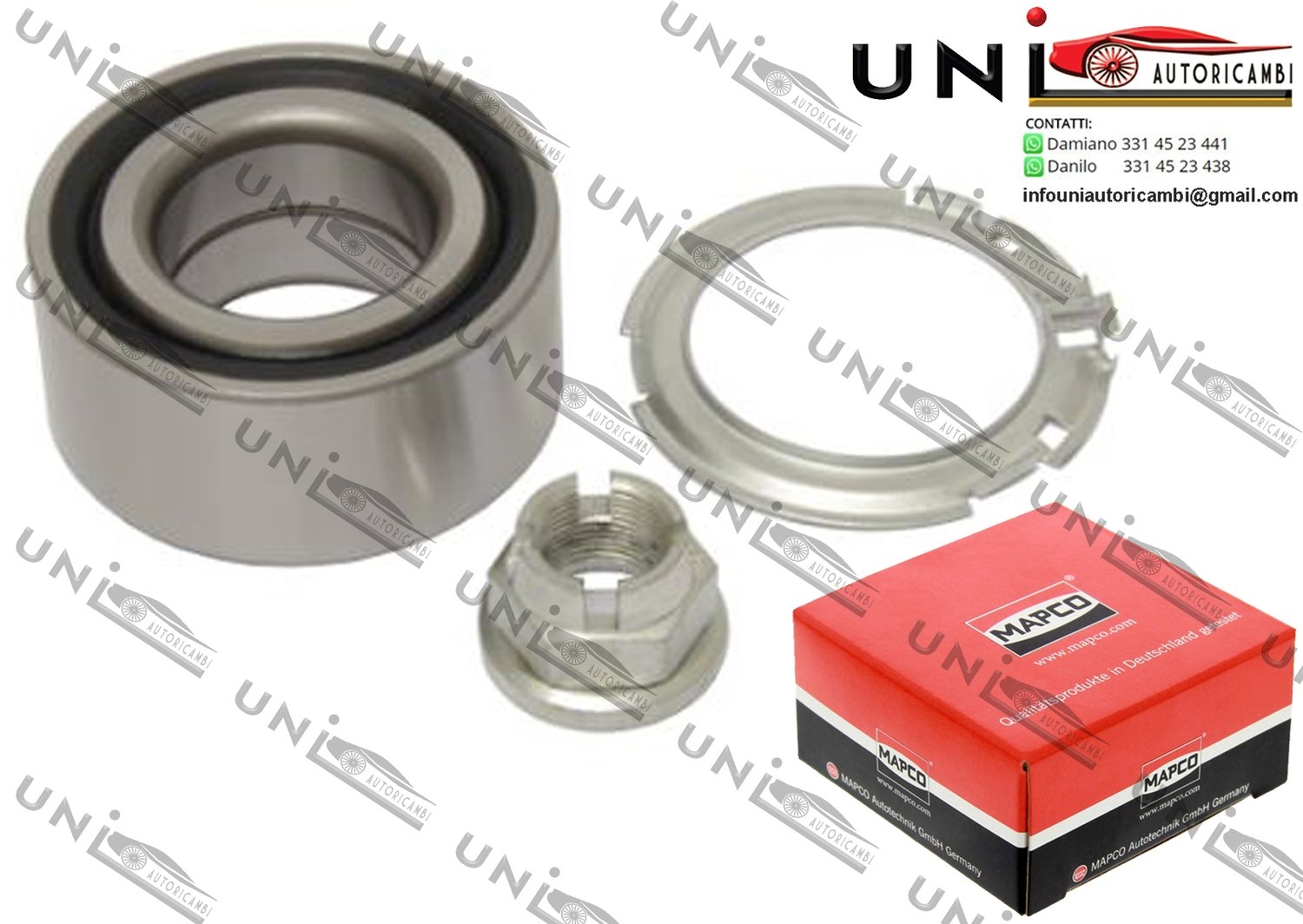 Kit Cuscinetto Ruota Assale Anteriore Bilaterale / Vauxhall Vivaro Combi da 2001 / Vauxhall Vivaro Furgonato da 2001 / Vauxhall Vivaro Pianale piatto / Telaio da 2006