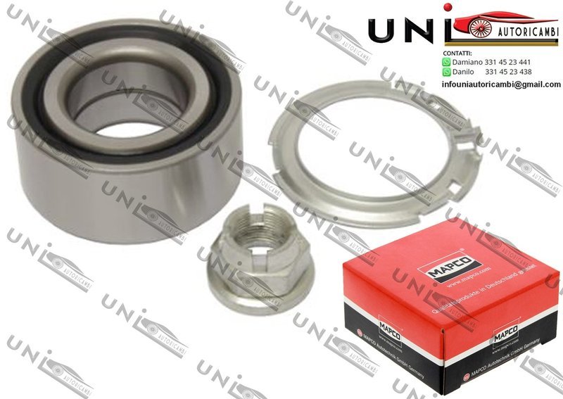 Kit Cuscinetto Ruota Assale Anteriore Bilaterale / Vauxhall Vivaro Combi da 2001 / Vauxhall Vivaro Furgonato da 2001 / Vauxhall Vivaro Pianale piatto / Telaio da 2006
