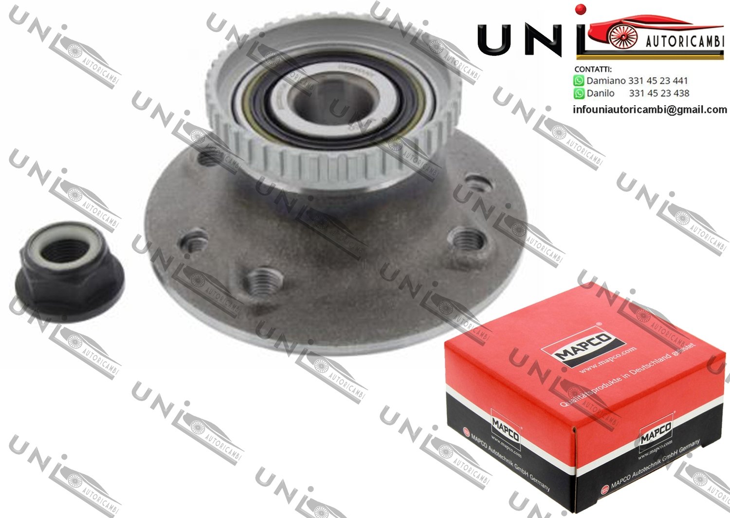 Kit Cuscinetto Ruota Assale Posteriore Bilaterale / Renault 21 da 1989 / Renault 21​ Station wagon da 1986 / Renault 21​ Tre volumi da 1986