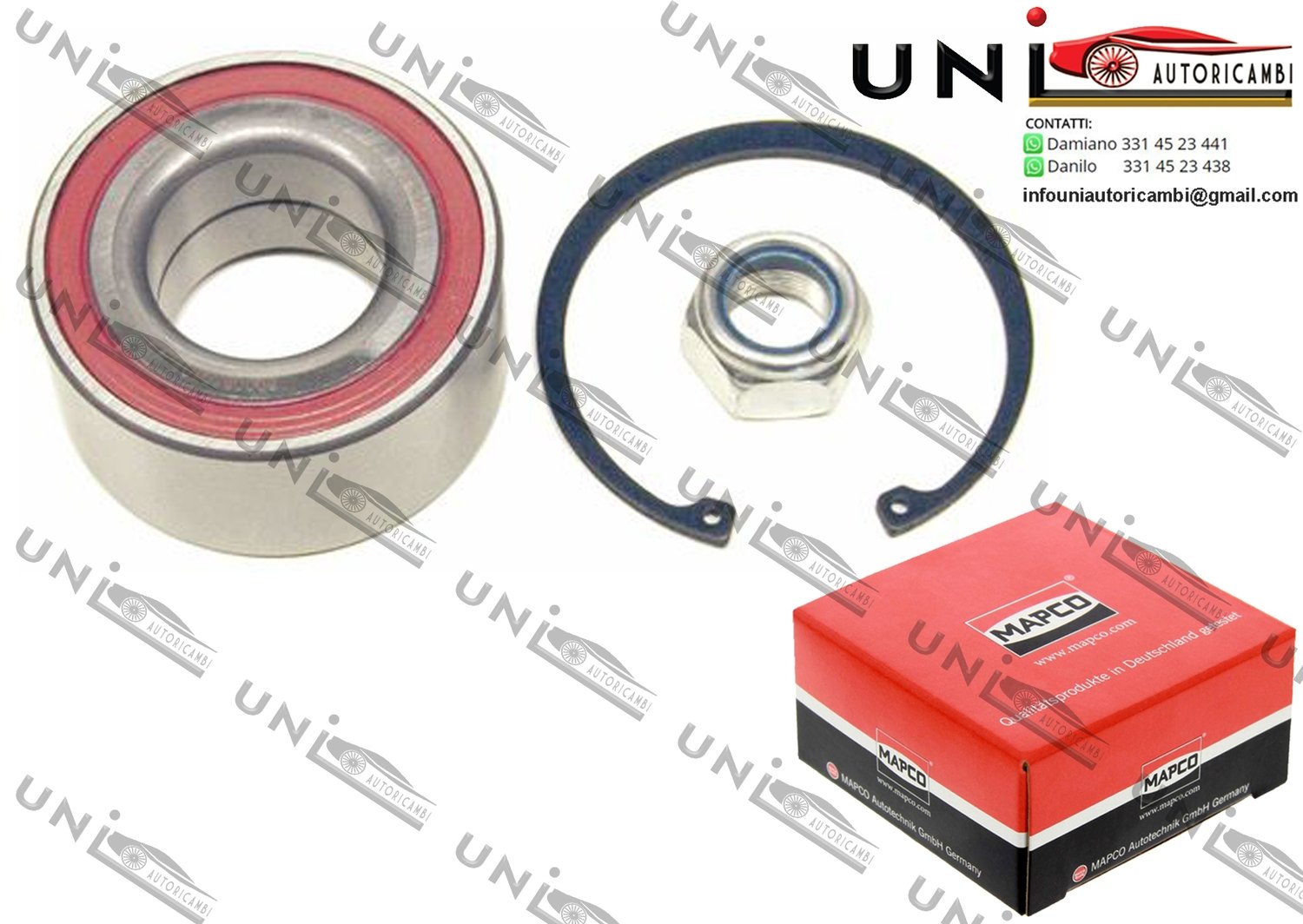 Kit Cuscinetto Ruota Assale Posteriore Bilaterale / Renault Espace II da 1991