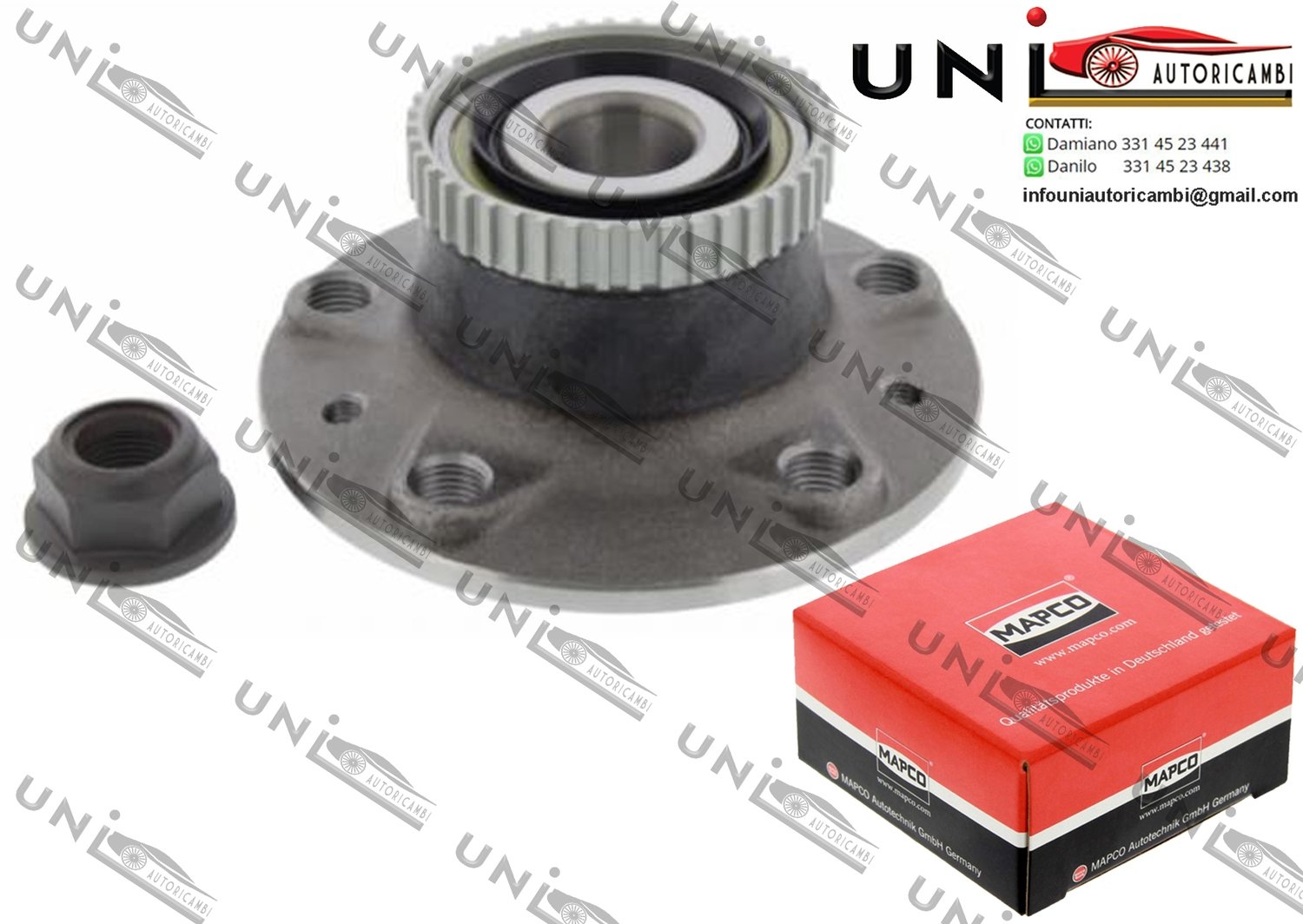 Kit Cuscinetto Ruota Assale Posteriore Bilaterale / Renault Laguna I da 1993