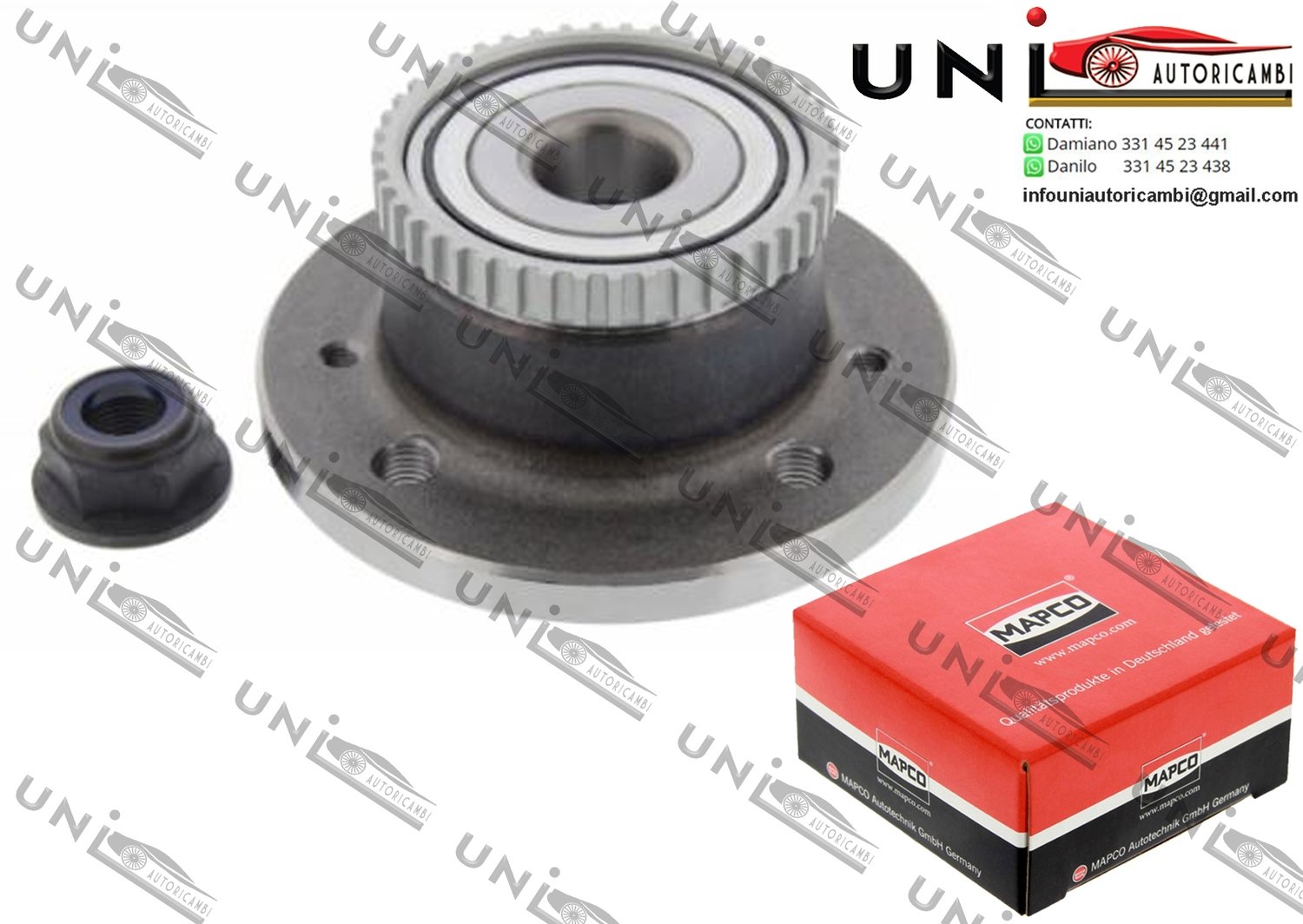 Kit Cuscinetto Ruota Assale Posteriore Bilaterale / Renault Laguna I Grandtour da 1995