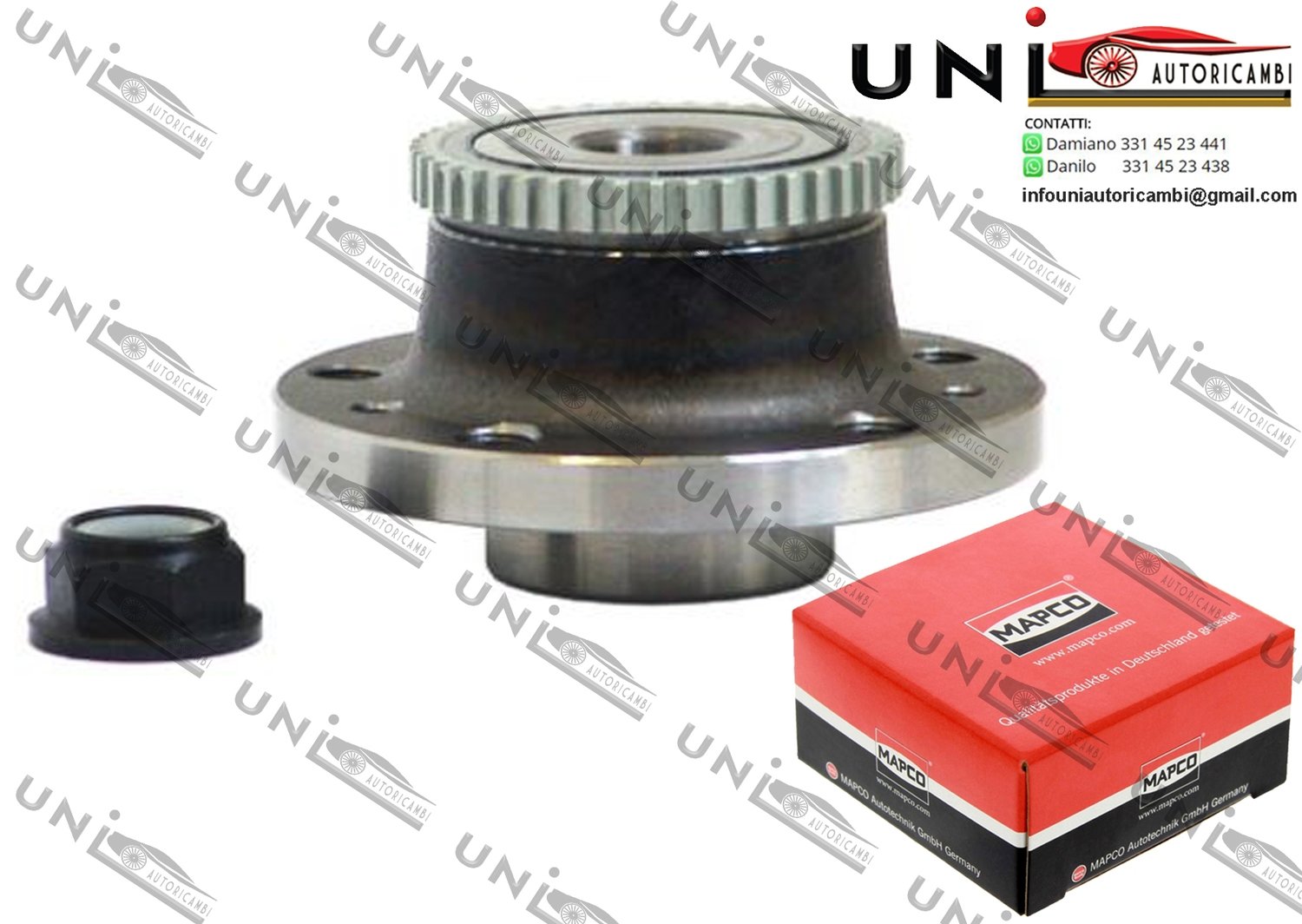 Kit Cuscinetto Ruota Assale Posteriore Bilaterale / Renault Laguna I Grandtour da 1995