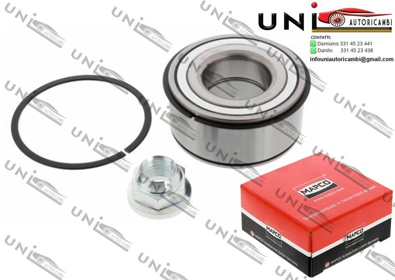 Kit Cuscinetto Ruota Assale Ant. / Post. Bilaterale / Renault Clio II da 2000 / Renault Kangoo da 2001 / Renault Kangoo Rapid da 2001 / Renault Megane Scenic da 1997 / Renault Scé​nic I da 2000