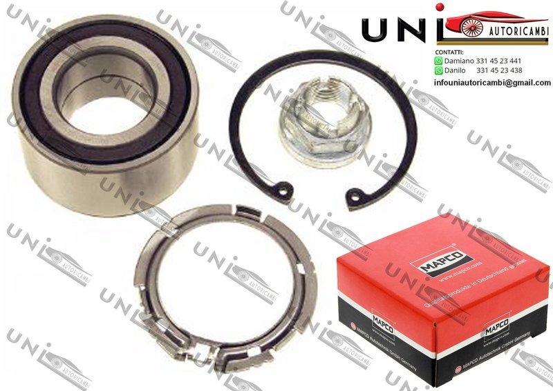 Kit Cuscinetto Ruota Assale Anteriore Bilaterale / Dacia Logan da 2004 / Dacia Logan Express da 2009 / Dacia Logan​ MCV da 2007 / Dacia Logan​ Pick-up da 2008 / Renault Logan I da 2004