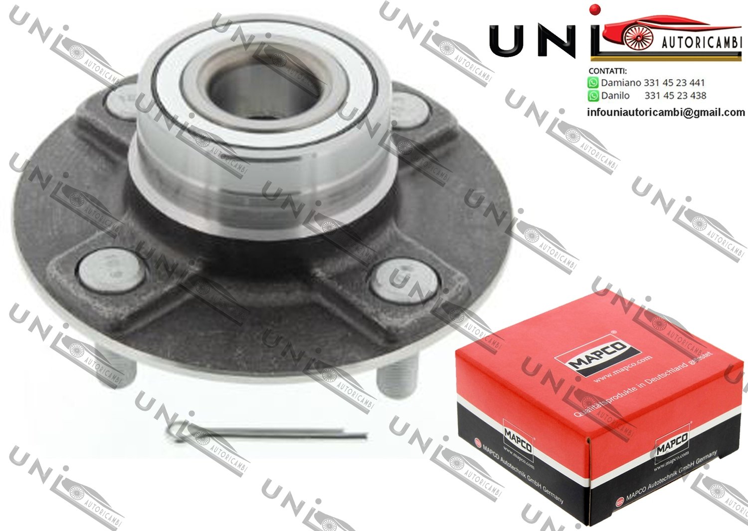 Kit Cuscinetto Ruota Assale Posteriore Bilaterale / Nissan Prairie Pro da 1988 / Nissan Primera Traveller da 1990