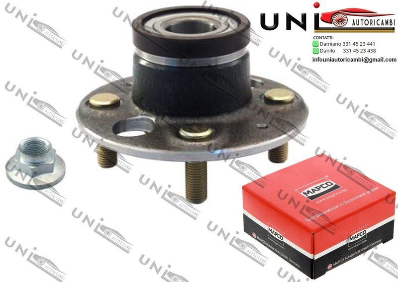 Kit Cuscinetto Ruota Assale Posteriore Bilaterale / Honda City Tre volumi da 2003 / Honda Jazz II da 2002