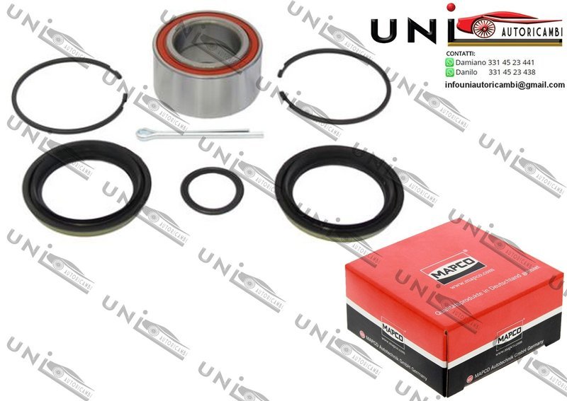 Kit Cuscinetto Ruota Assale Ant. / Post. Bilaterale / Nissan Prairie da 1986 / Nissan Primera Traveller da 1990 / Nissan Sunny II da 1986 / Nissan Sunny II​ Traveller da 1986