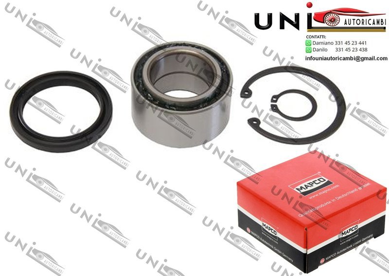 Kit 1 Cuscinetto Ruota Assale Anteriore Bilaterale / Suzuki Jimny da 1998 / Suzuki Samurai da 1988