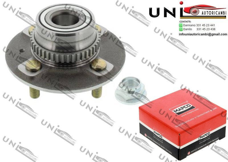 Kit 1 Cuscinetto con Mozzo Ruota Assale Posteriore Bilaterale / Hyundai Atos / Prime da 1997