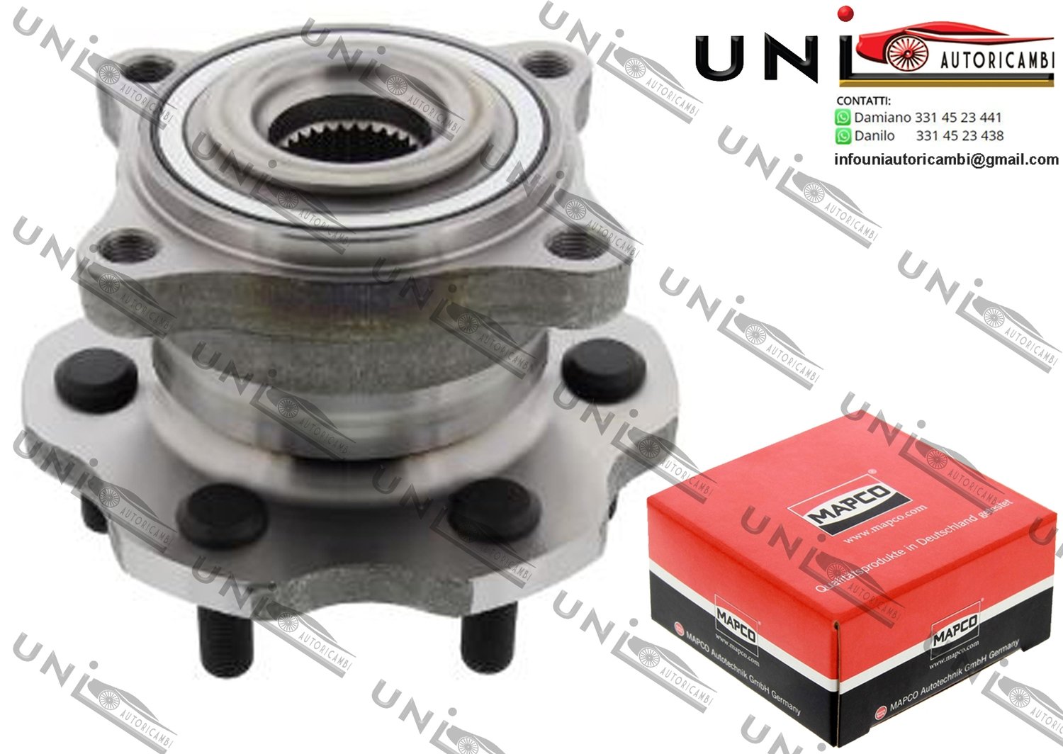 Kit Cuscinetto Ruota Assale Posteriore Bilaterale / Nissan Pathfinder III da 2005