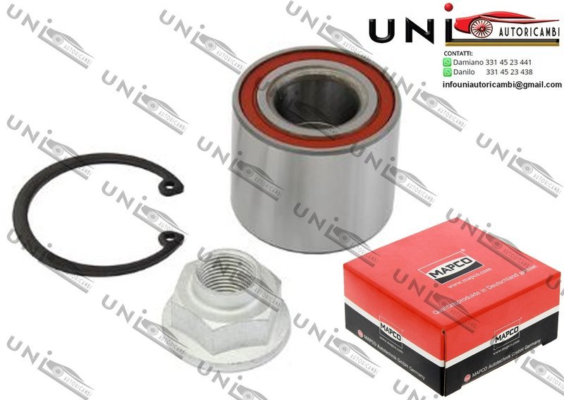 Kit Cuscinetto Ruota Assale Posteriore Bilaterale / Nissan Pixo da 2009 / Suzuki Alto da 2004 / Suzuki Ignis da 2000 / Suzuki Ignis II da 2003