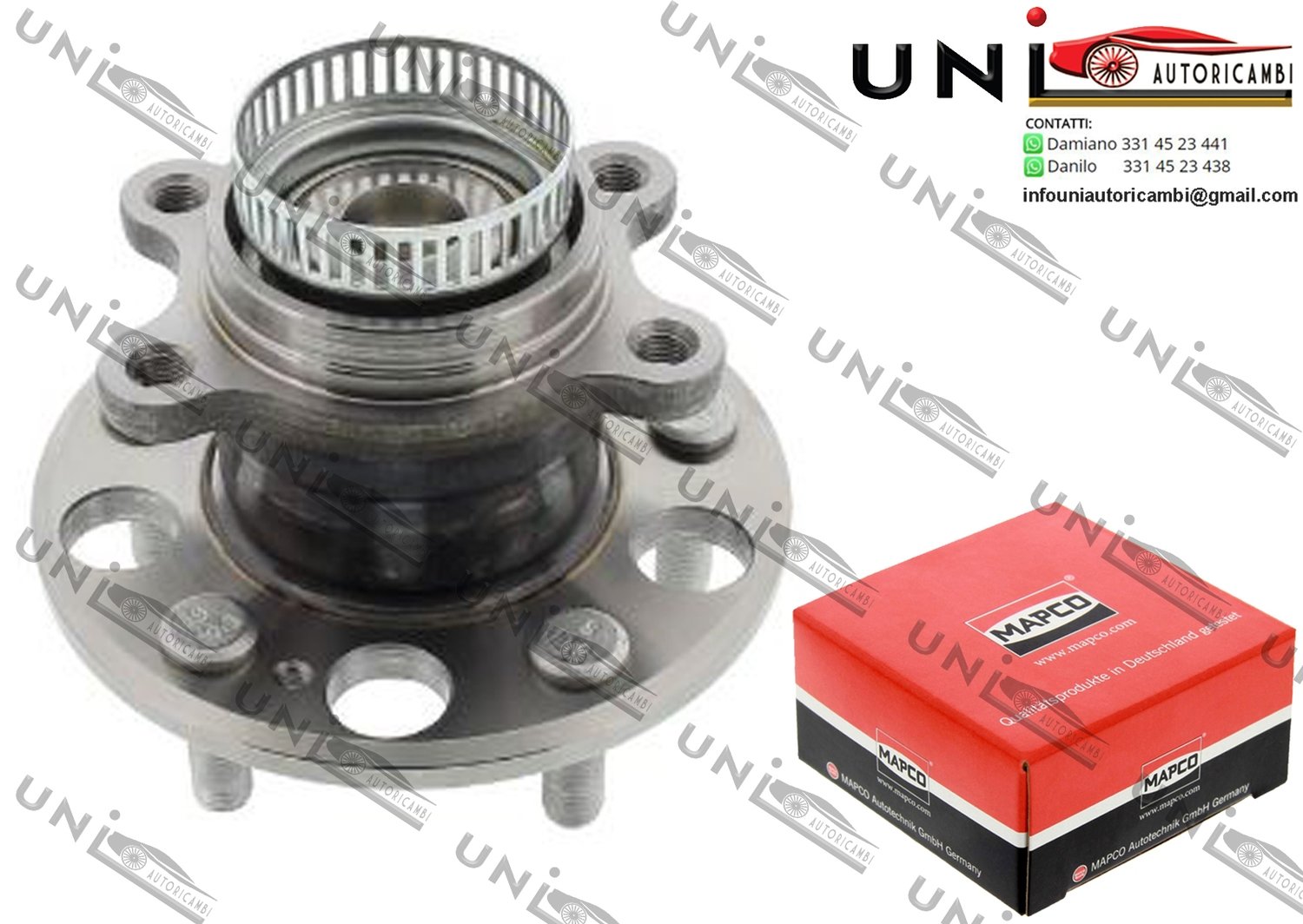 Kit Cuscinetto Ruota Assale Posteriore Bilaterale / Hyundai Elantra Tre Volumi da 2006 / Hyundai i30 da 2007 / Hyundai i30 da 2011 / Kia CEE'D da 2012 / Kia CEE'D SW da 2007 / Kia Pro CEE'D da 2013