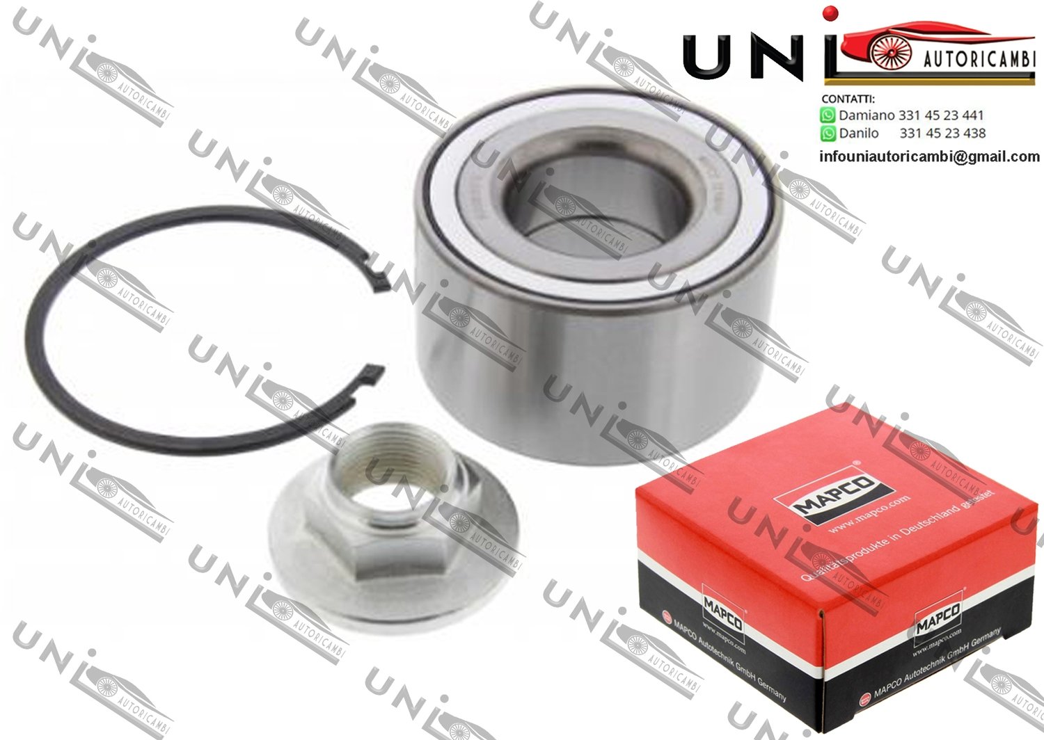 Kit Cuscinetto Ruota Assale Posteriore Bilaterale / Nissan X-Trail da 2001