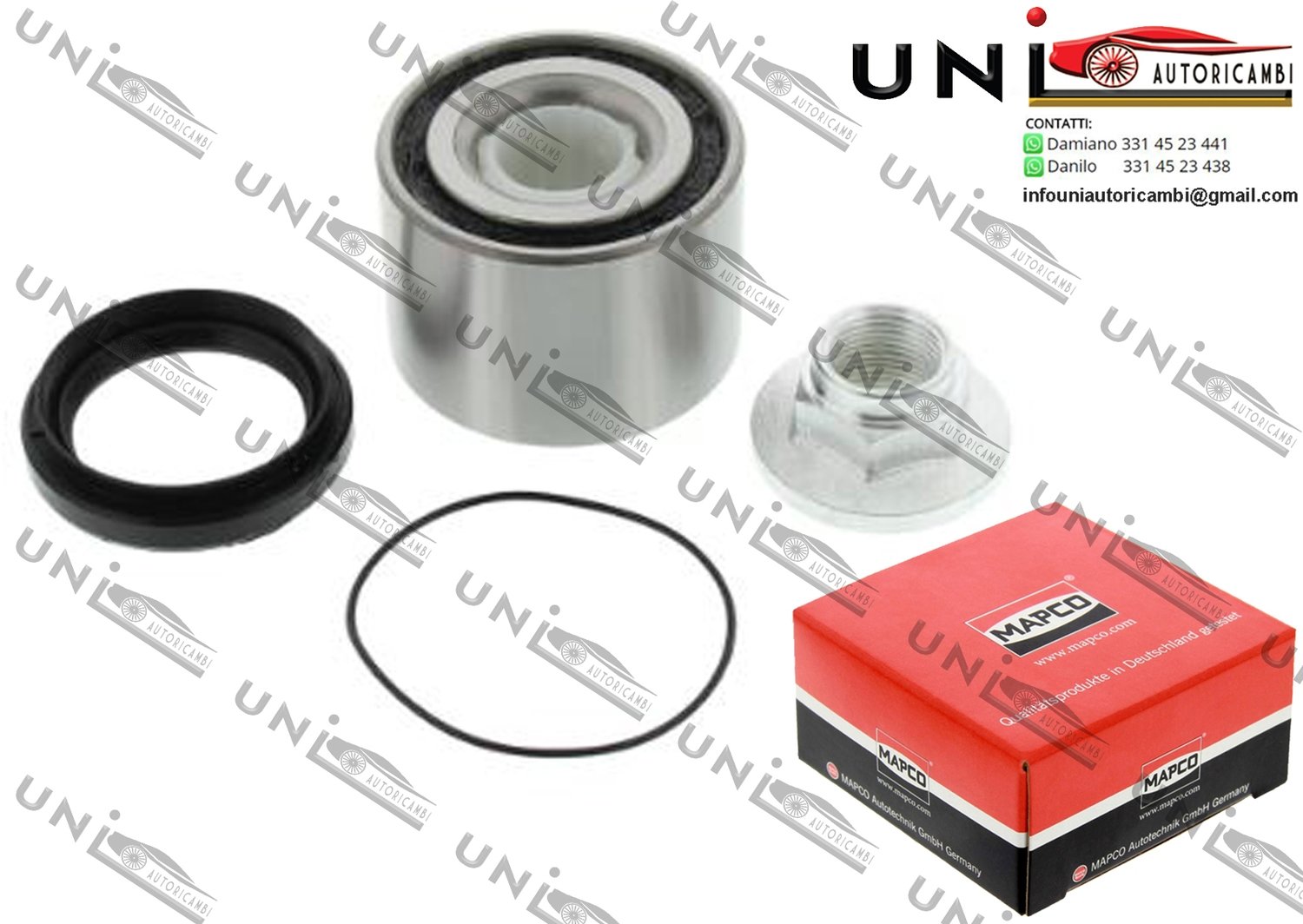 Kit Cuscinetto Ruota Assale Posteriore Bilaterale / Toyota Corolla da 1983 / Toyota Corolla / Compact da 1987 / Toyota Corolla FX Compact​ da 1985 / Toyota Corolla Liftback da 1983