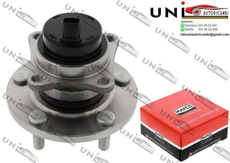 Kit Cuscinetto Ruota Assale Posteriore Bilaterale / Toyota Corolla Tre volumi da 2000 / Toyota Corolla​ Verso da 2004 / Toyota Corolla​ Verso​ da 2001