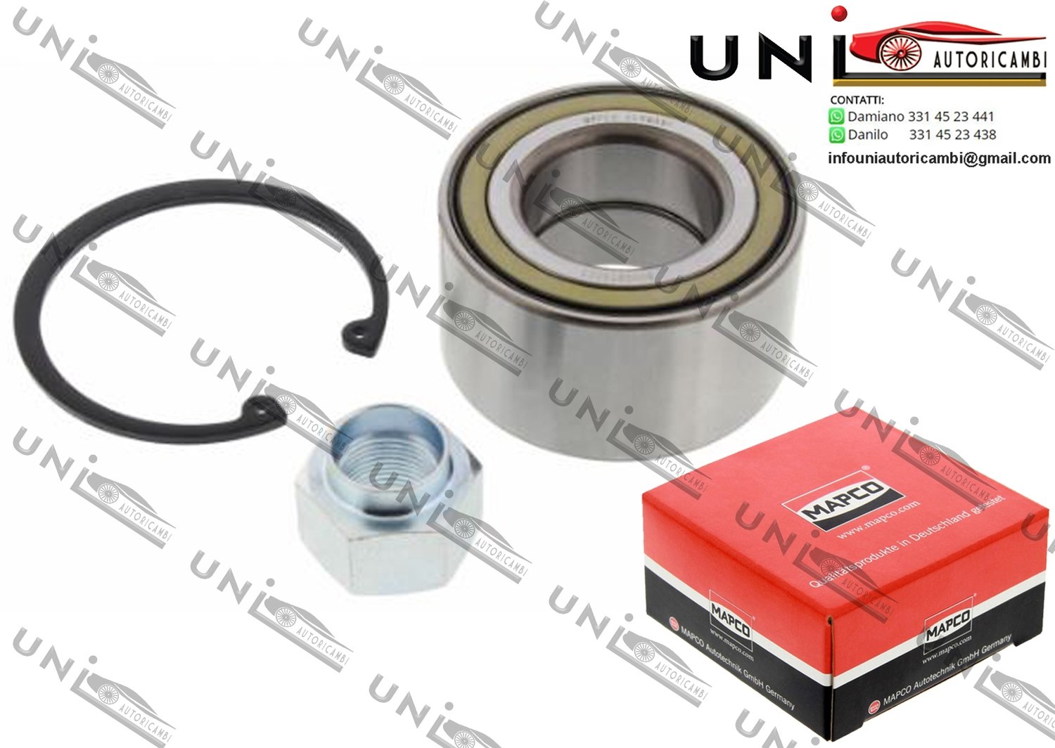 Kit Cuscinetto Ruota Assale Anteriore Bilaterale / Chevrolet Lacetti / Station wagon da 2005 / Chevrolet Nubira Station wagon / Tre volumi da 2005 / Chevrolet Rezzo da 2005 / Chevrolet Vivant da 2005