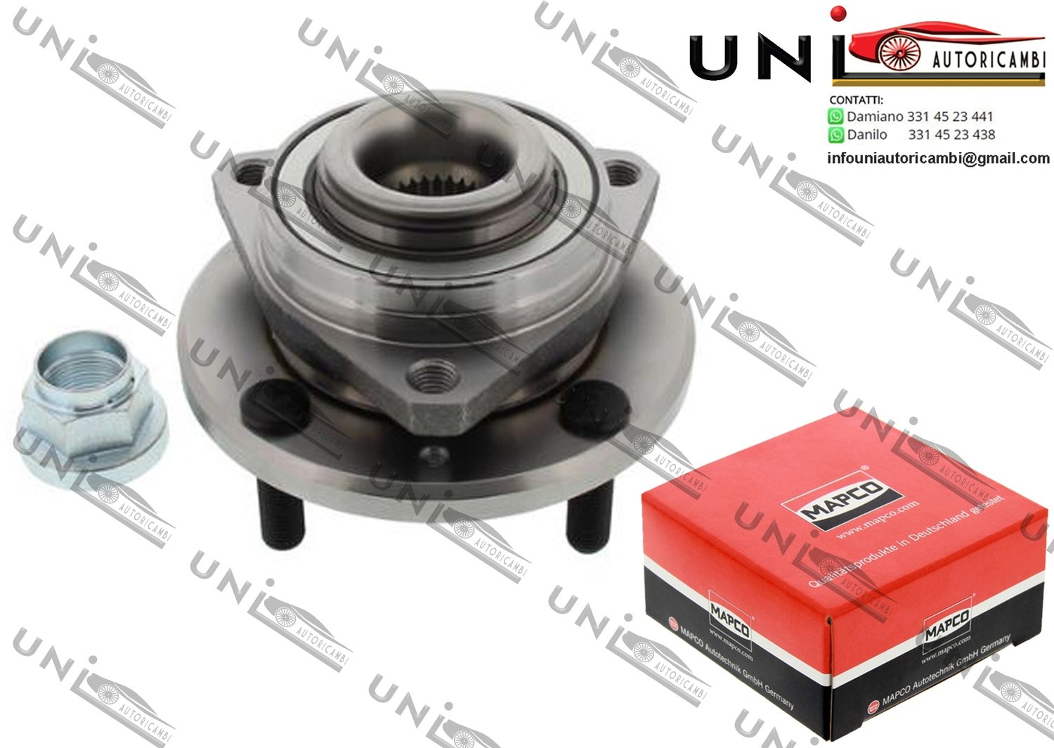 Kit Cuscinetto Ruota Assale Anteriore Bilaterale / Chevrolet Epica da 2005