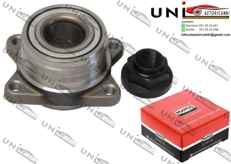 Kit Cuscinetto Ruota Assale Posteriore Bilaterale / Mitsubishi Galant V / Tre volumi da 1992 / Mitsubishi Galant V​I / Station wagon da 1996