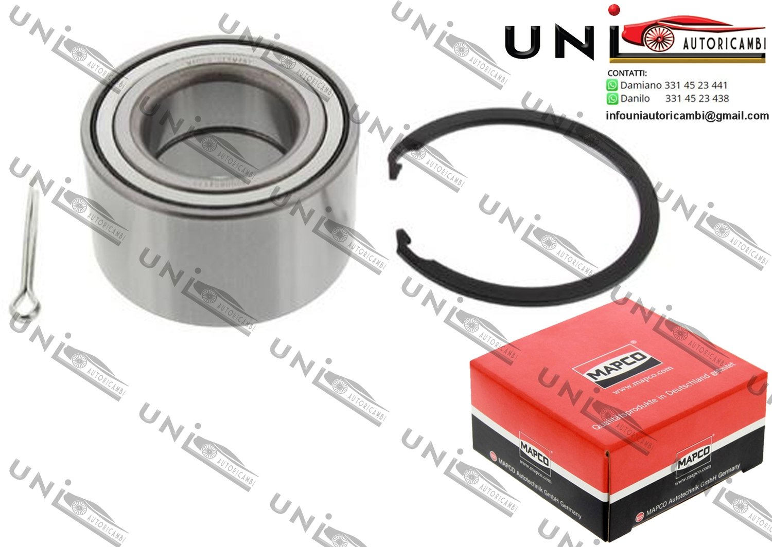 Kit Cuscinetto Ruota Assale Anteriore Bilaterale / Toyota Avensis / Liftback / Station Wagon da 1997 / Toyota Corolla / Compact / Liftback / Wagon da 1997