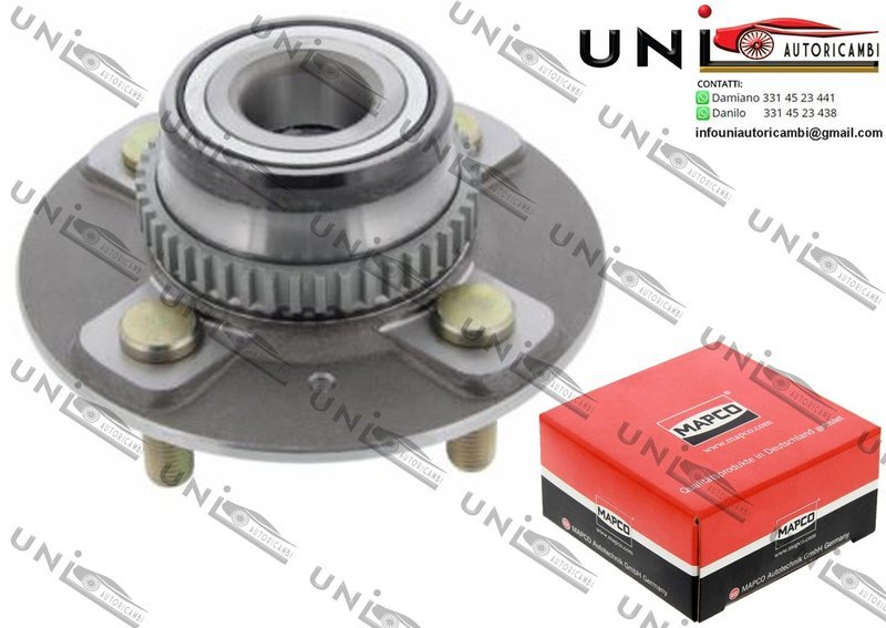 Kit Cuscinetto Ruota Assale Posteriore Bilaterale / Hyundai Accent I / Tre volumi da 1994