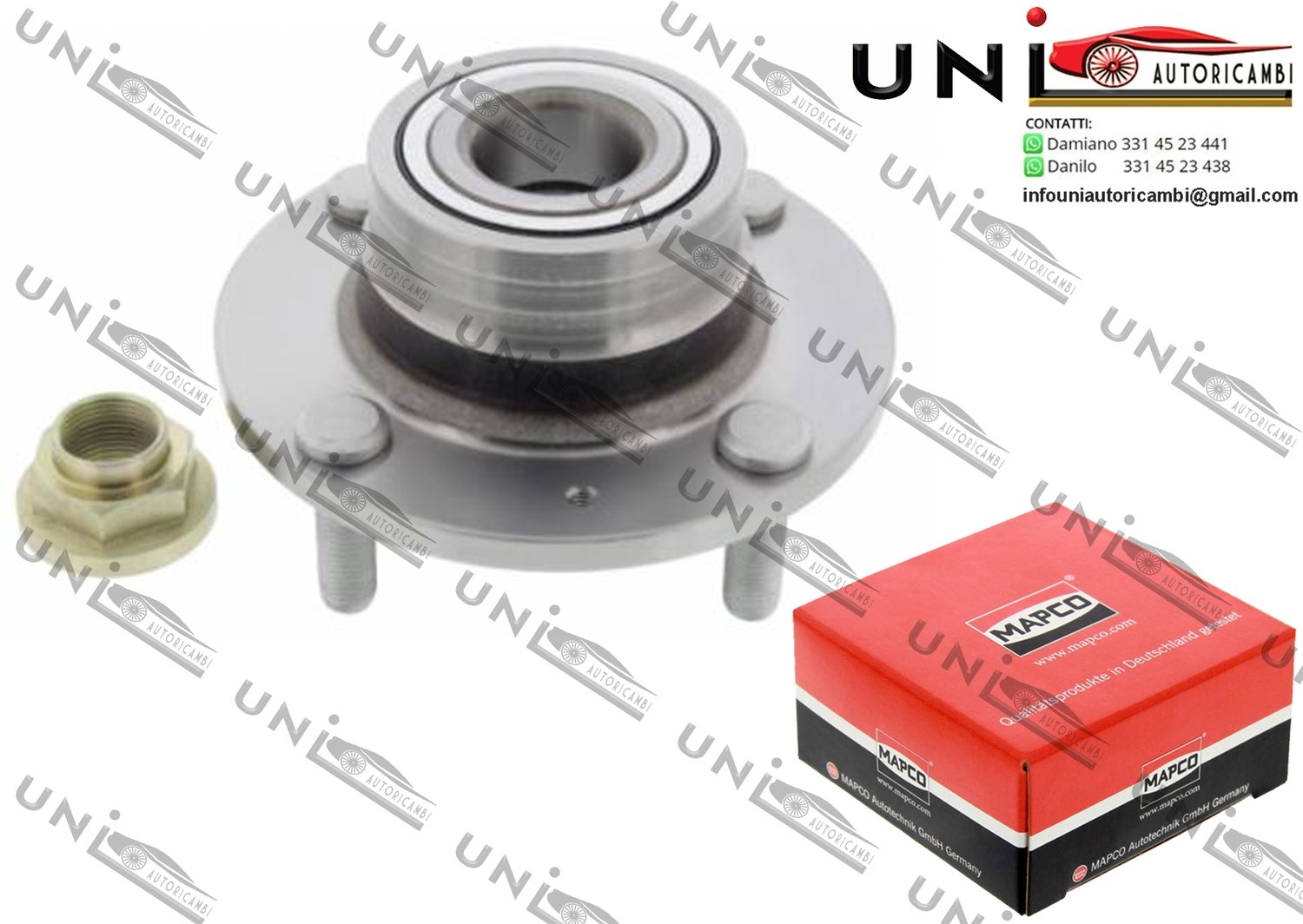 Mozzo Ruota Posteriore Bilaterale / Hyundai Elantra / Tre volumi da 2000 / Hyundai Matrix da 2001 / Kia Cerato / Tre volumi da 2004