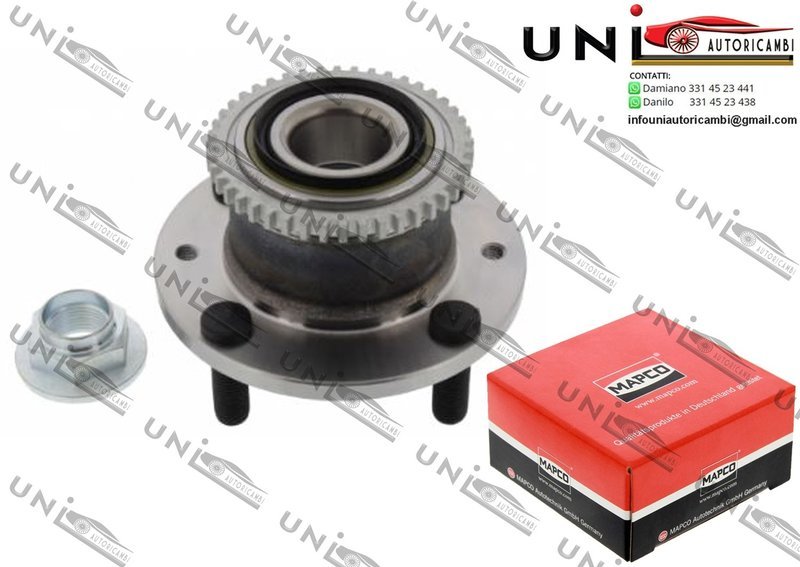 Kit Cuscinetto Ruota Assale Posteriore Bilaterale / Mazda 323 C IV da 1989 / Mazda 323 C V da 1994 / Mazda 323 F IV​ da 1989 / Mazda 323 F V da 1994 / Mazda 323 F VI da 1998