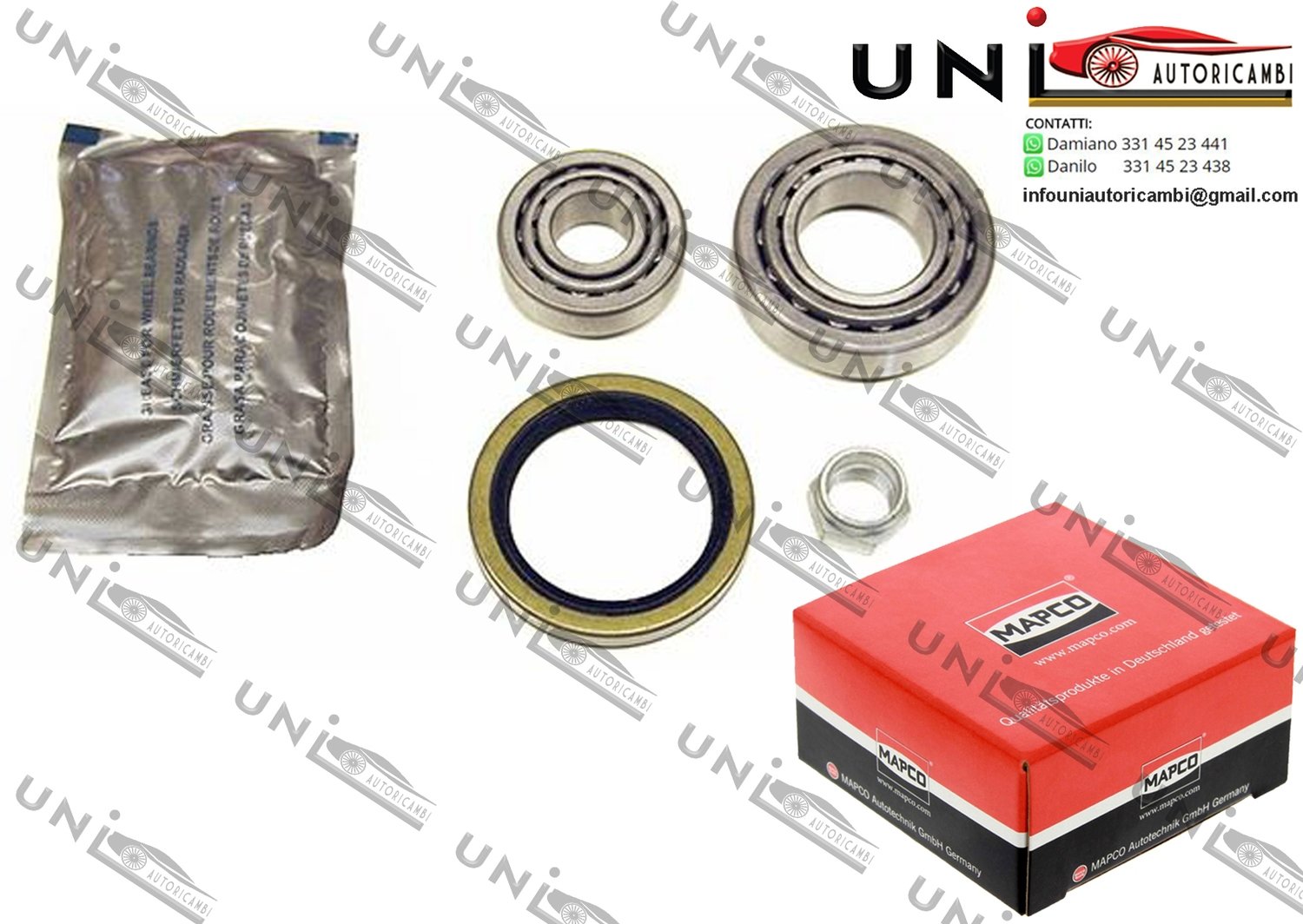 Kit Cuscinetto Ruota Assale Posteriore Sinistro / Mazda 323 III Station Wagon da 1986